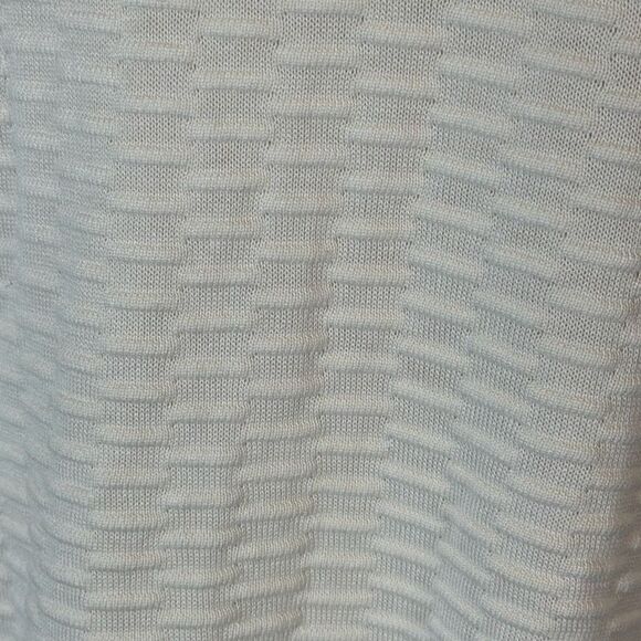 Eileen Fisher ivory silk and organic cotton simple cardigan large - Picture 8 of 8